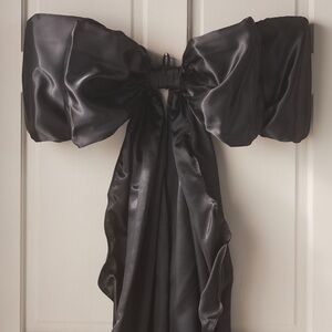 Halloween Black satin Bow or Tree Topper